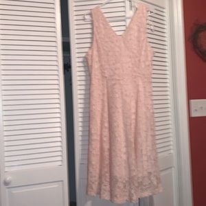 Blush/Pink Lane Bryant Lace Dress